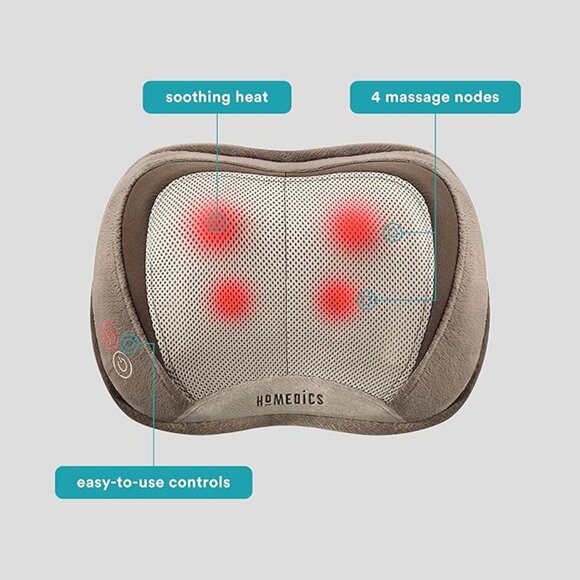 Homedics 3D Shiatsu & Vibration Massage Pillow with Heat - Picture 2 of 9